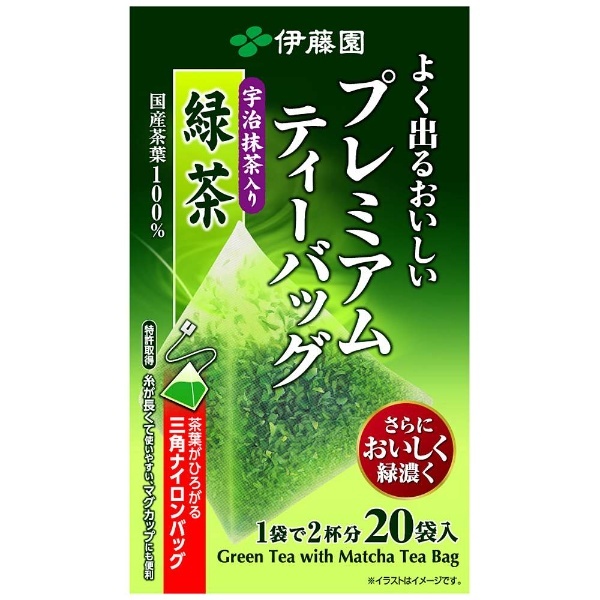 よく出るおいしいプレミアムティーバッグ 宇治抹茶入り緑茶 1.8g×20袋【ティーバッグ】 伊藤園｜ITOEN 通販 | ビックカメラ.com