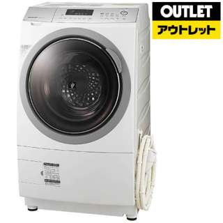 【アウトレット品】 ES-A210-SL ドラム式洗濯乾燥機 シルバー系 [洗濯10.0kg /乾燥6.0kg /ヒートポンプ乾燥 /左開き] 【生産完了品】