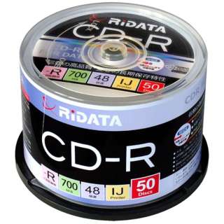 CD-R700WPX50CK C f[^pCD-R [50 /700MB /CNWFbgv^[Ή]