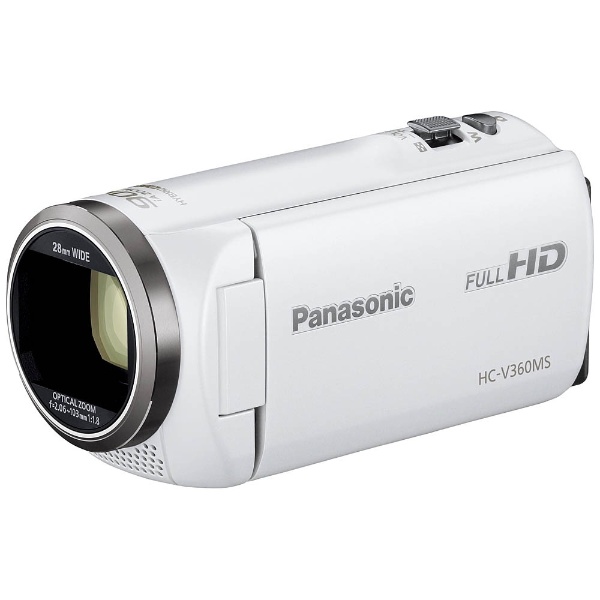 HC-V360MS ビデオカメラ ホワイト [フルハイビジョン対応