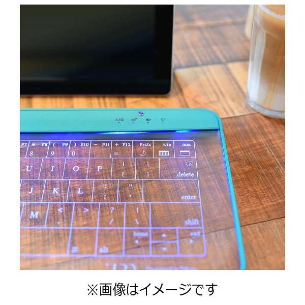 [智能手机/平板电脑对应]键盘[Android/iOS/Win]Q-gadget KB02(蓝色·经由·绿色)KB02/BG[有线、无线/Bluetooth、USB]_2]