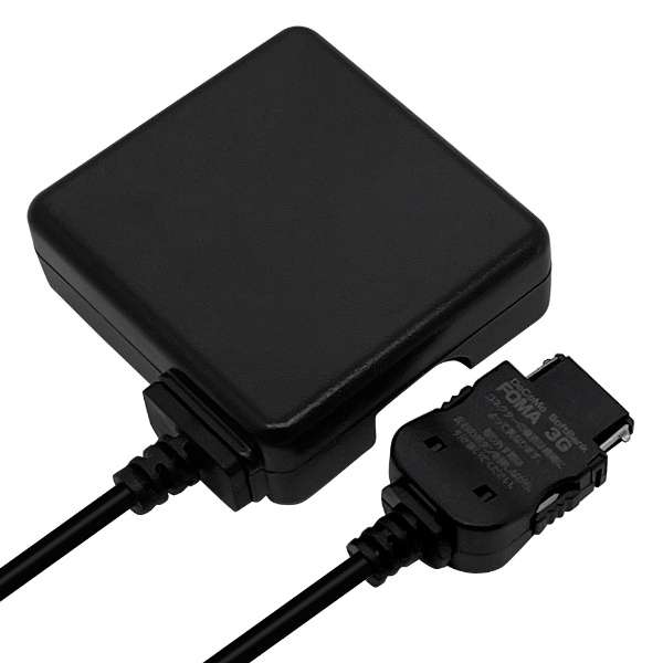 供手机使用的[FOMA、SoftBank3G]ＡＣ充电器1A(1.6m、黑色)RBAC088_1