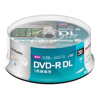 供录像使用DVD-R VHR21HP20SD1-B[20张/8.5GB/喷墨打印机对应]