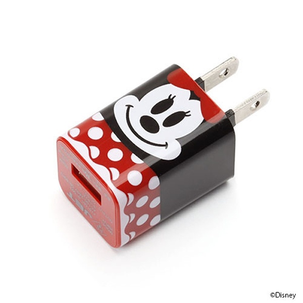 スマホ用USB充電コンセントアダプタ ディズニー iCharger ミニーマウス