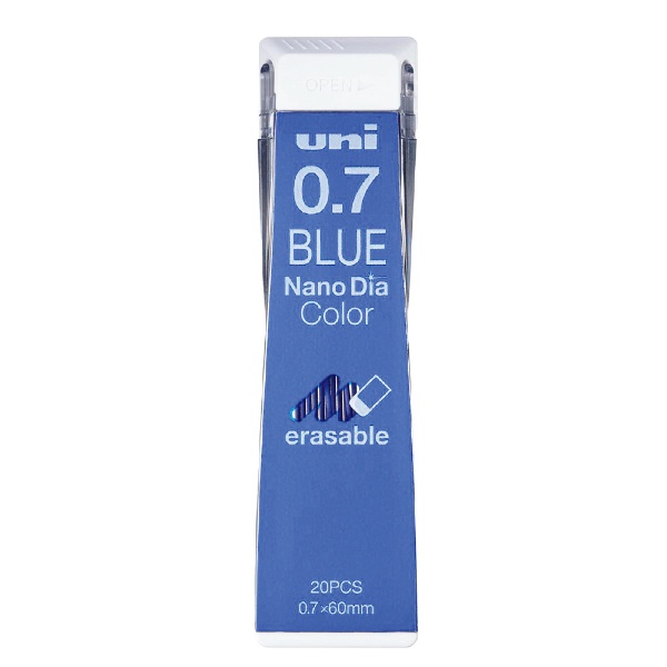三菱鉛筆 uni カラーシャープ替芯 ブルー U07202NDC.33 × 7 パック