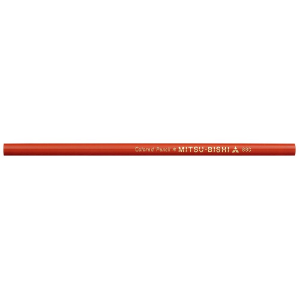 色鉛筆 880 単色 朱色 K880.16 三菱鉛筆｜MITSUBISHI PENCIL 通販