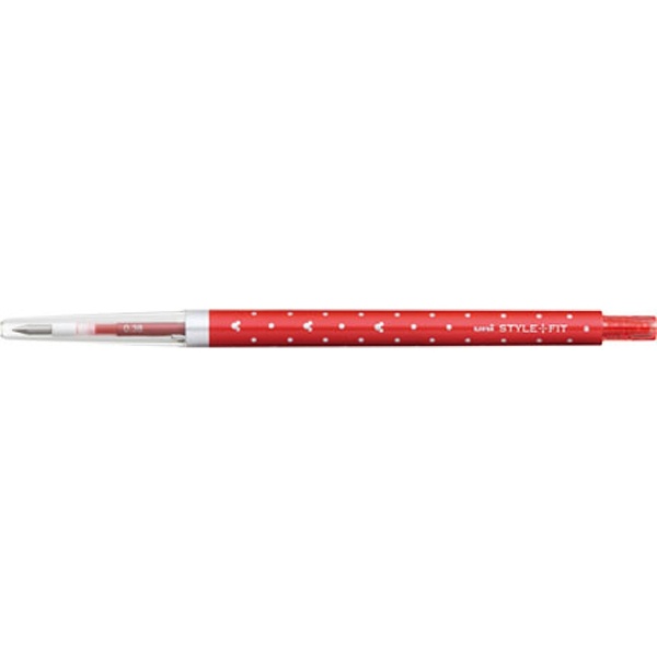 ゲルインクボールペン 大規模セール スタイルフィット ディズニー 高い素材 ノック式 レッド リフィル入 UMN159DS38.15 ボール径：0.38mm