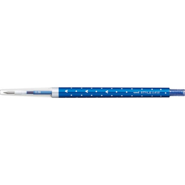 ゲルインクボールペン スタイルフィット ディズニー ノック式 ブルー UMN159DS38.33 ボール径：0.38mm 返品送料無料 35％OFF リフィル入