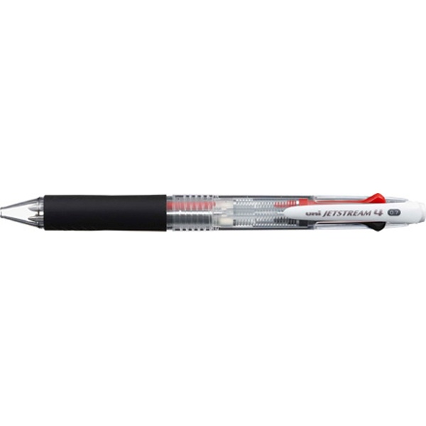 三菱鉛筆 ジェットストリーム４色０．７透明ブラック SXE450007T.24
