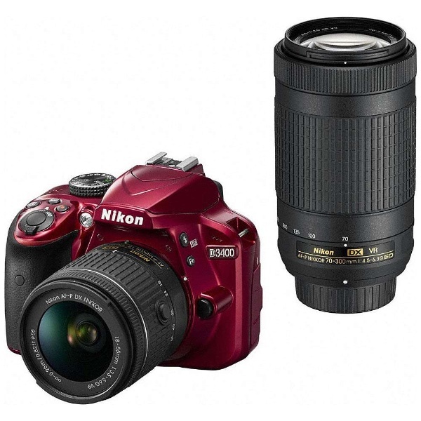 Nikon D3400レンズキット＋単焦点レンズ ＋ミニ三脚＋ストラップ