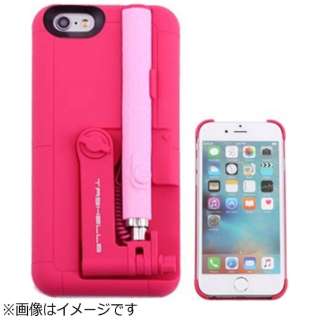 Iphone 6s 6用 セルフィースティック付きハードケース ピンク Hamee ハミィ 通販 ビックカメラ Com