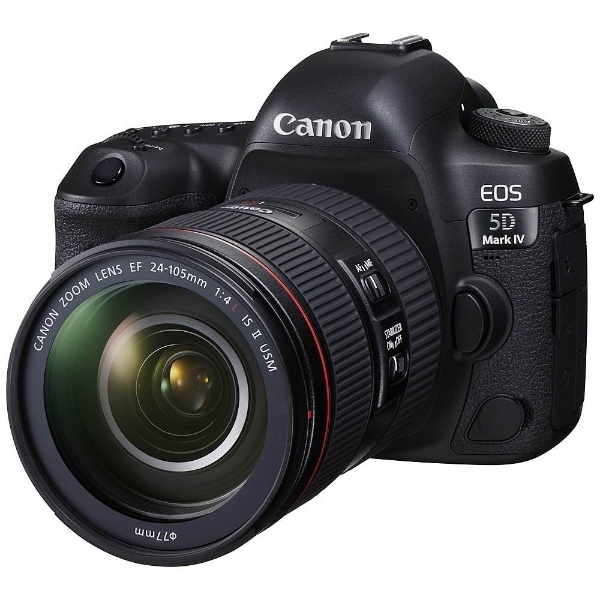 EOS 5D Mark IV デジタル一眼レフカメラ EF24-105L IS II USM レンズキット ブラック  EOS5DMK424105IS2LK [ズームレンズ] キヤノン｜CANON 通販