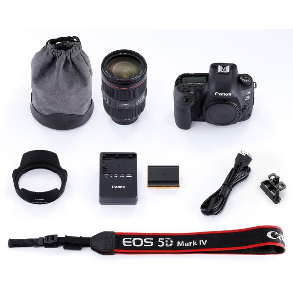EOS 5D Mark IV デジタル一眼レフカメラ EF24-105L IS II USM レンズキット ブラック  EOS5DMK424105IS2LK [ズームレンズ]