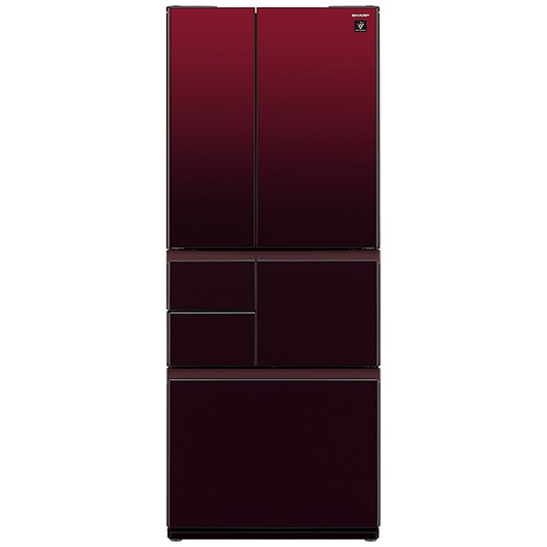 SJ-GT51C-R 冷蔵庫 プラズマクラスター冷蔵庫 グラデーションレッド [6ドア /観音開きタイプ /505L] 【お届け地域限定商品】