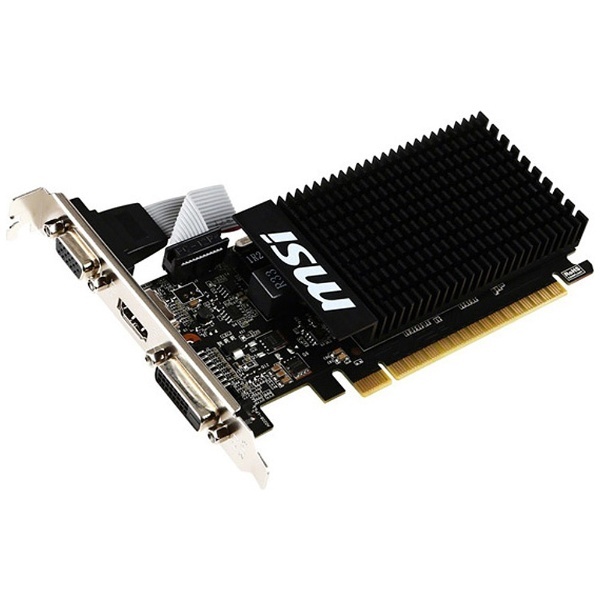 グラフィックボード NVIDIA GeForce GT 710搭載 PCI-Express MSI GT 710 1GD3H LP［1GB/GeForce  GTシリーズ］ 【バルク品】 MSI｜エムエスアイ 通販