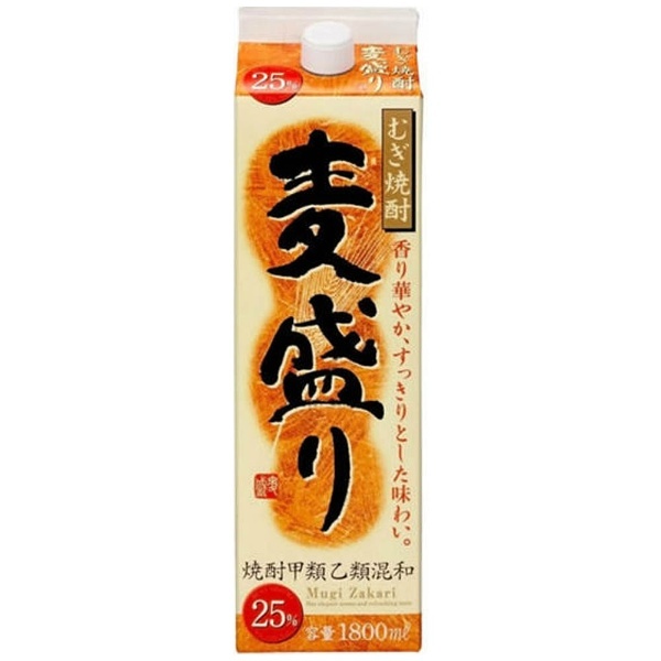 麦盛りパック [25度] 1800ml【甲乙混和麦焼酎】 焼酎 通販 | ビックカメラ.com