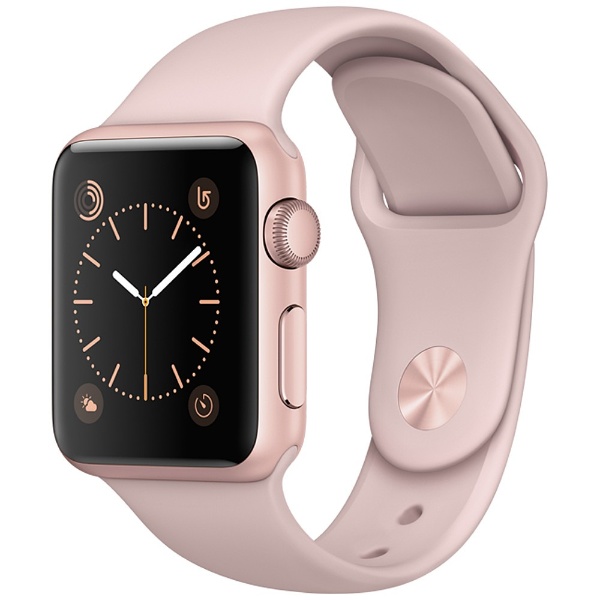 Apple Watch Series 1 38mm ローズゴールドアルミニウムケースとピンク ...