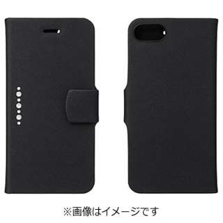 [店铺限定] iPhone 7事情RILEGA Jewel Stone Flip黑色SoftBank SELECTION SB-IA15-SSFB/BK