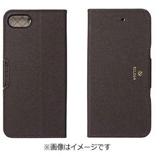 [店铺限定] iPhone 7事情RILEGA Stand Flip巧克力黑色SoftBank SELECTION SB-IA15-SDFB/BR