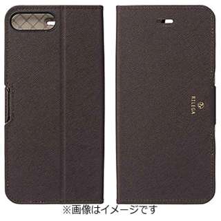 [店铺限定] 供iPhone 7 Plus使用的RILEGA Stand Flip巧克力黑色SoftBank SELECTION SB-IA16-SDFB/BR