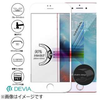 iPhone 7 Plusp@Jade2 Anti-Blue ray Full Screen Tempered Glass 0.18mm@zCg@Devia BLDVSP7041WH