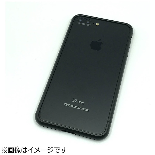 iPhone 7 Plus用 お中元 大注目 BUMPER METAL オールブラックPI02MBAB