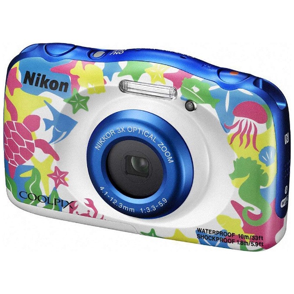 ビックカメラ.com - W100 コンパクトデジタルカメラ COOLPIX（クールピクス） マリン [防水+防塵+耐衝撃]