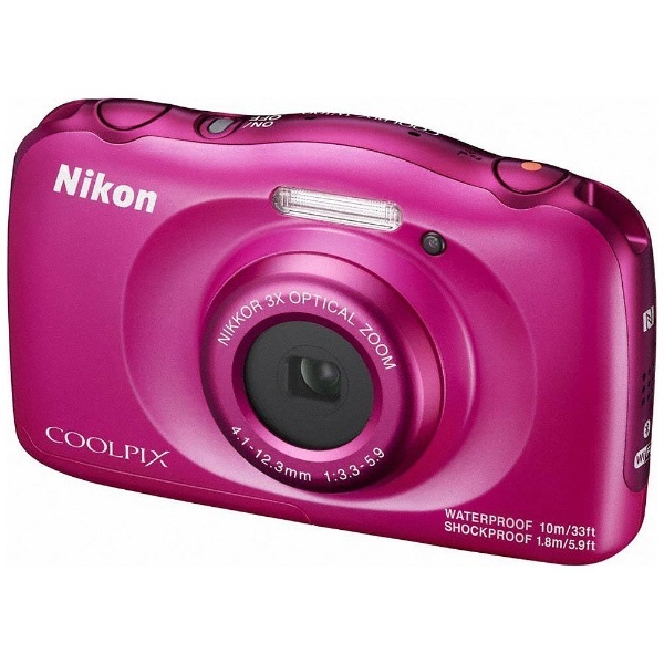 W100 コンパクトデジタルカメラ COOLPIX（クールピクス） ピンク [防水+防塵+耐衝撃]