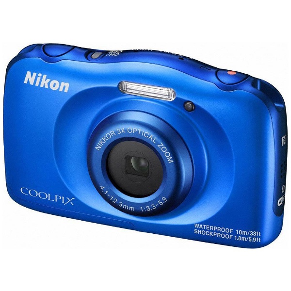 W100 コンパクトデジタルカメラ COOLPIX（クールピクス） ブルー [防水