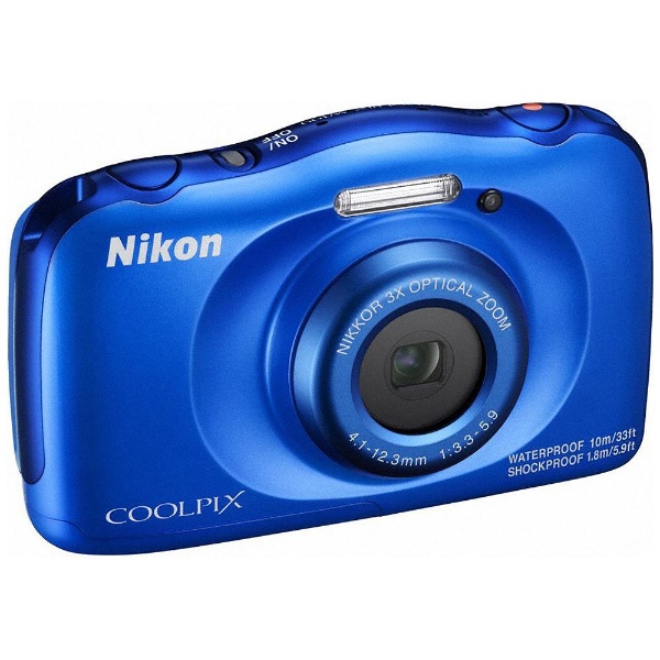 防水・防塵・耐衝撃】 Nikon COOLPIX W100 ブルー-