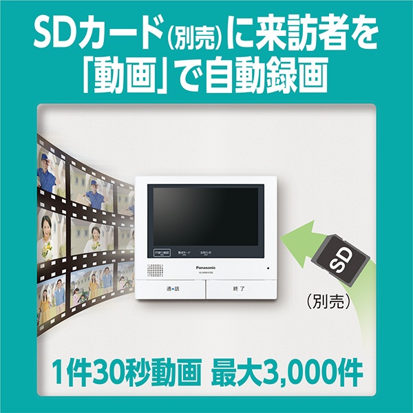 17,860円Panasonic テレビドアホン VL-SVH705KL