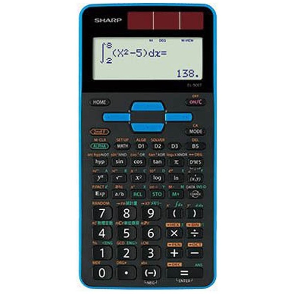 スタンダード関数電卓 ピタゴラス ブルー EL-509T-AX [10桁] シャープ｜SHARP 通販