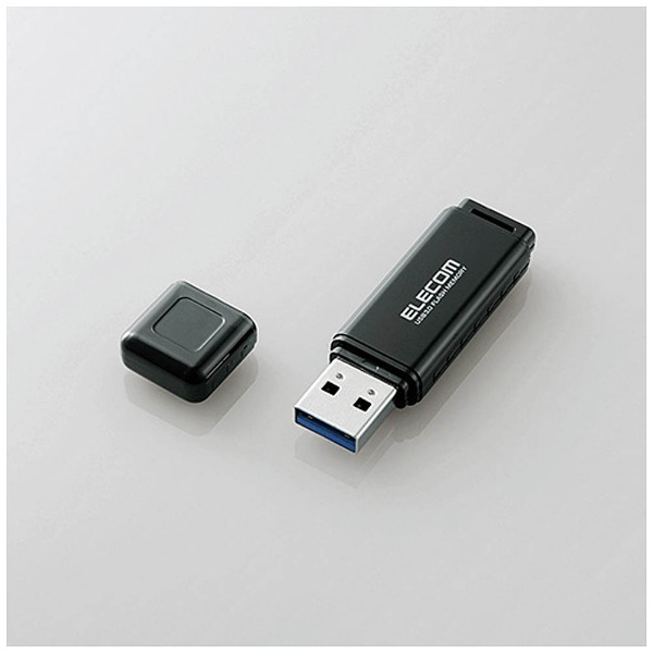 USBメモリ (Chrome/iPadOS/iOS/Mac/Windows11対応) ブラック MF-HSU3A64GBK [64GB /USB  TypeA /USB3.0 /キャップ式] エレコム｜ELECOM 通販