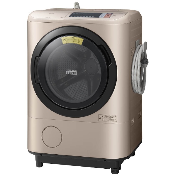 BD-NX120AL-N ドラム式洗濯乾燥機 ビッグドラム シャンパン [洗濯12.0kg /乾燥6.0kg /ヒートリサイクル乾燥 /左開き]