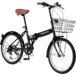 折叠自行车Raychell黑色FB206R[外装6段/20英寸][取消、退货不可]