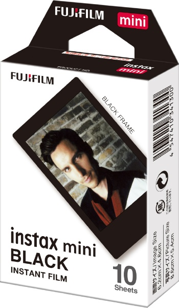 チェキ インスタントフィルム カラー instax mini BLACK（ブラック） [10枚 /1パック] 富士フイルム｜FUJIFILM 通販 |  ビックカメラ.com