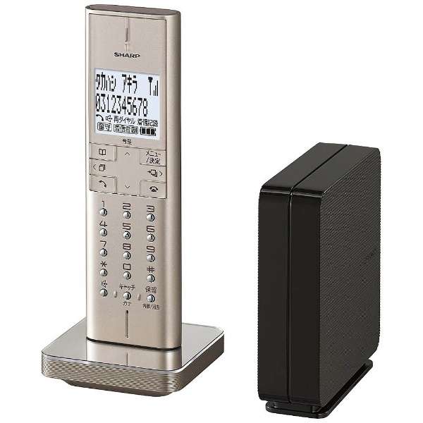 JD-XF1CL-N コードレス電話機 シャンパンゴールド [子機1台 /コードレス] シャープ｜SHARP 通販 | ビックカメラ.com