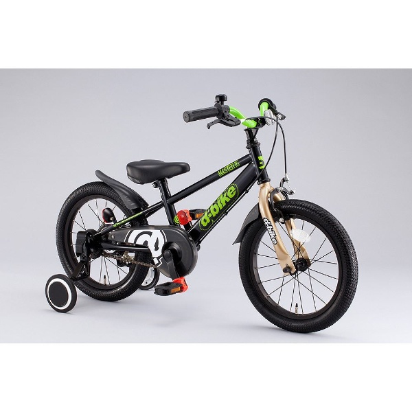 16型 幼児用自転車 D-Bike Master 補助輪付（ブラック）3340 【キャンセル・返品不可】