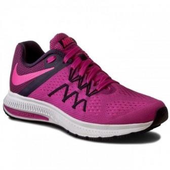 24.5cm Lady's running shoes Lady's zoom Win flow 3 (fire pink X