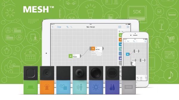 iOS／Androidアプリ〕MESH アドバンスセット（ボタン/LED/動き/人感 