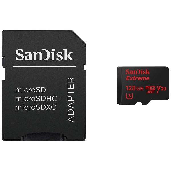 microSDXCカード Extreme（エクストリーム） SDSQXVF-128G-JN3MD [128GB /Class10] サン
