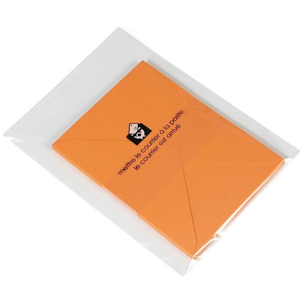 レターセット EDC 正規店 A5レターセット 新登場 Color Paper 画用紙 LT6-G-08 オレンジ 封筒10枚+便箋20枚+罫線台紙：1枚