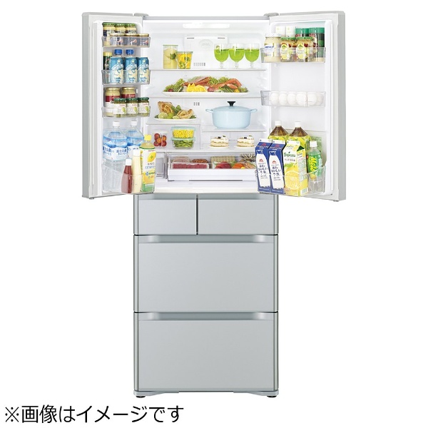 三菱 冷蔵庫 MR-WX61Z-W 2016年製 605L 左右開き 両開き - 冷蔵庫