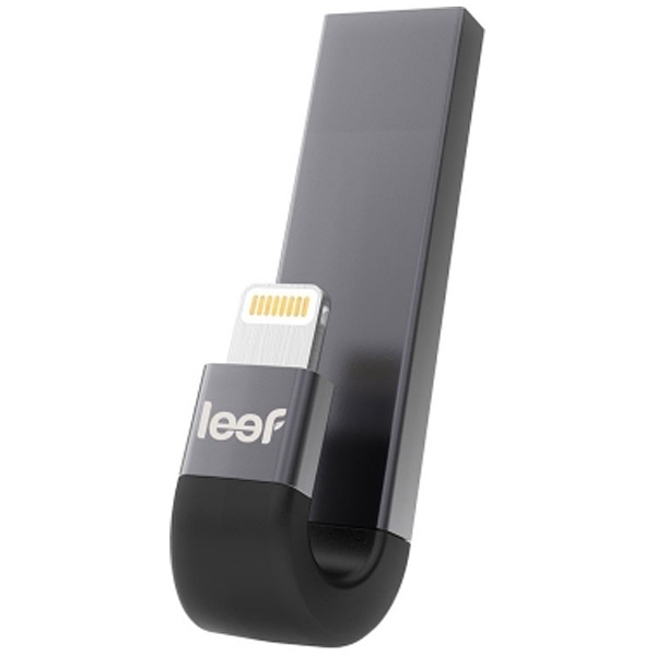 LIB300KK064E1 USBメモリ iBRIDGE ブラック [64GB /USB3.1 /USB TypeA＋Lightning  /キャップ式] 【処分品の為、外装不良による返品・交換不可】 LEEF｜リーフ 通販