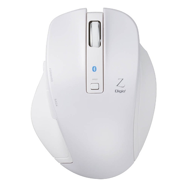 マウス Digio2 Zシリーズ ホワイト MUS-BKF131W [BlueLED /無線(ワイヤレス) /5ボタン /Bluetooth]