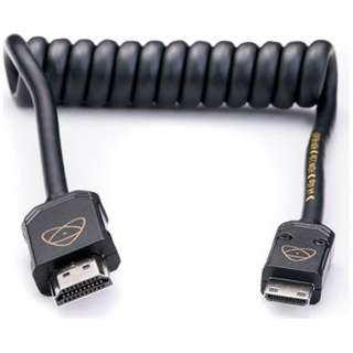 ATOMFLEX PRO HDMI COILED CABLE (Mini to Full 30cm) ATOM4K60C3