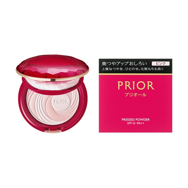 PRIOR（プリオール）美つやアップおしろい ピンク 9.5g 資生堂