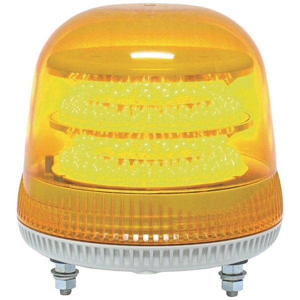NIKKEI(日惠製作所) ニコモア VL17R型 LED回転灯 170パイ 黄 VL17M100APY - 4