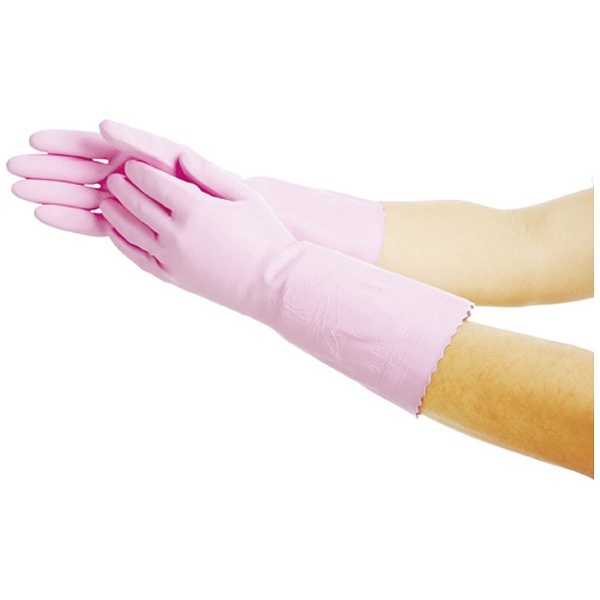 塩化ビニール手袋 簡易包装ビニール厚手10双 ピンク M 通販