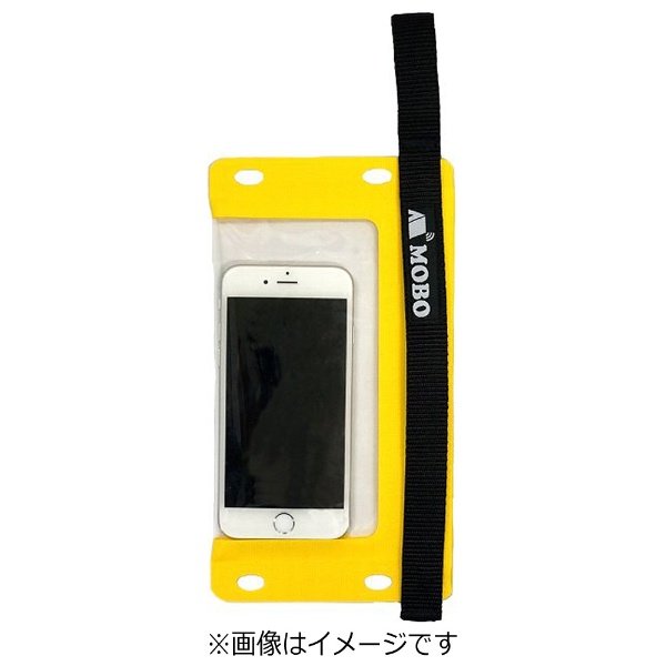  スマートフォン用防水バッグ[5.5インチまで対応] ハンドストラップ/ネックストラップ/カラビナ付 AM-BMB-YE01 イエロー Water Sports Mobile Bag